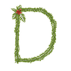 Letter D Christmas