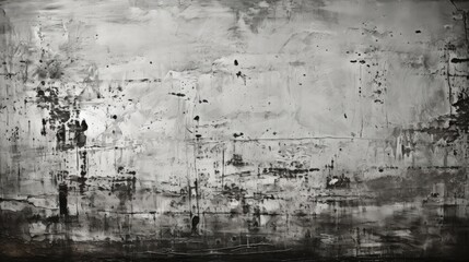 Obraz premium Weathered Concrete Wall with Textured Black, White, and Gray Tones