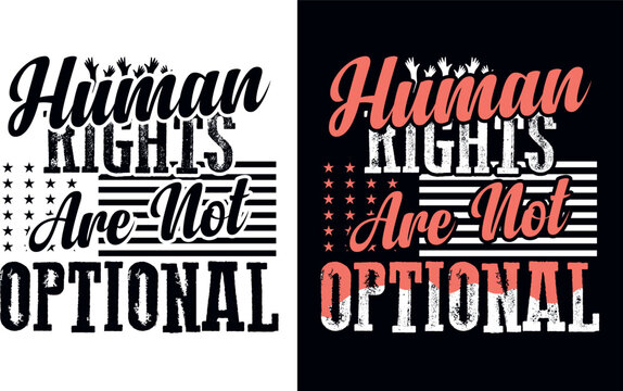 Happy human rights day t shirt design