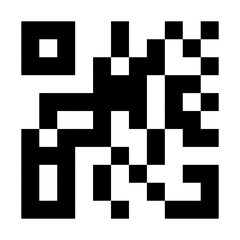 Quar code line icon. Scan me, recognition, chip, information, product, link to application, pattern,marking. Multicolored icon on white background.