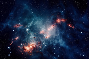embodies cosmic grandeur, with its galaxies, stars, and mysteries of space, highlighting infinite...