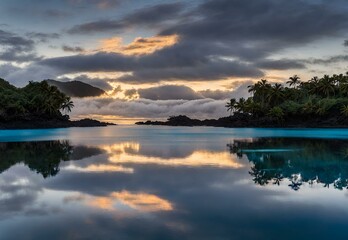  Lagoon Lights: Fiji's Nanuya Levu Blue Lagoon Reflections.