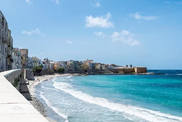 Foto op Canvas Promenade and beach in Marsala, Trapani, Sicily, Italy © jordi2r
