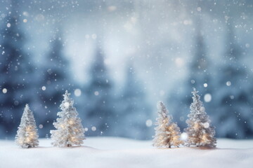  snow winter bokeh background