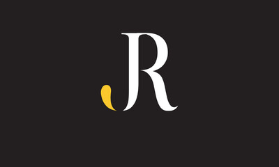 JR, RJ , J , R , Abstract Letters Logo Monogram