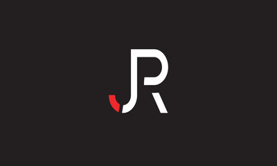 JR, RJ , J , R , Abstract Letters Logo Monogram