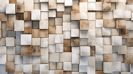 Uneven stone blocks material rock texture abstract background, architecture and craftsmanship concept.