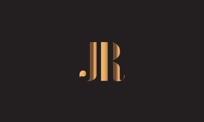 JR, RJ , J , R , Abstract Letters Logo Monogram