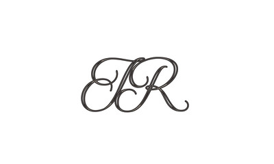 JR, RJ , J , R , Abstract Letters Logo Monogram