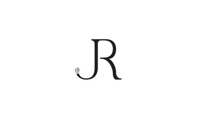JR, RJ , J , R , Abstract Letters Logo Monogram