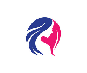 Face logo design vector template 1