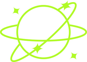 Retro Futuristic Design Element