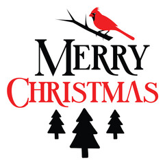 Christmas Cardinals sticker SVG vector file 