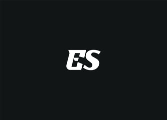 ES letter logo design and initial logo