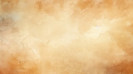 Orange and beige watercolor abstract background