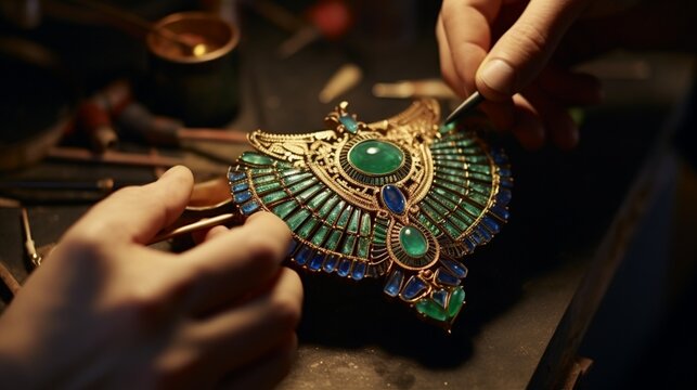 the process of creating ancient Egyptian jewelry