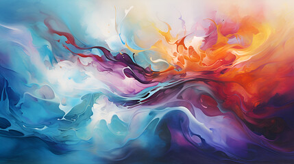 Abstract Acrylic Painting