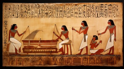 the process of papyrus making in ancient Egypt