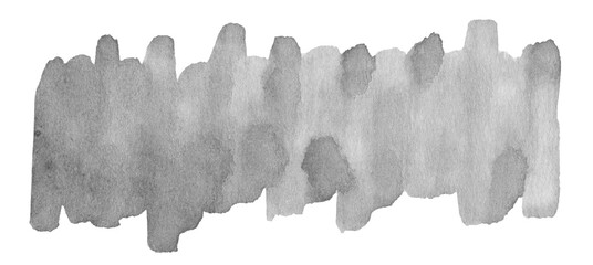 Long gray  watercolor background for banner, creative, design.