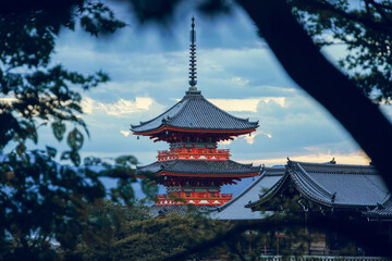 Japanese Pagoda in the mountain