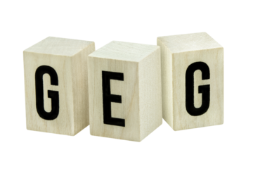 GEG Gebäudeenergiegesetz und Holzwürfel Hintergrund transparent PNG cut out