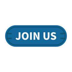 Join Us Button In Blue Rounded Rectangle Shape For Promotion Business
