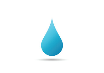 Water drop shape. Blue water drop icon. droplet of water Vector icon