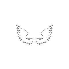 Wing icon. Vector illustration