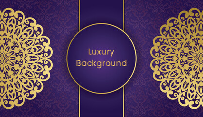 Arabic style gold vintage greeting card. Islamic background with mandala decoration. Mandala style greeting card. Invitation, Wedding card, Diwali, Decoration, India, Indian, Arabic, Damask, Turkish,