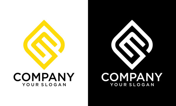 initial letter logo EG, GE, logo template