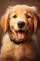 golden retriever portrait, generated ai