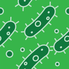 bacteria seamless pattern, vector illustration 