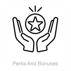 Perks And Bonuses icon concept