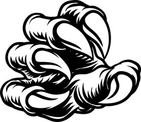 Claw Monster Hand Dragon Dinosaur Talon Cartoon