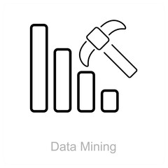 Data Mining and data icon concept