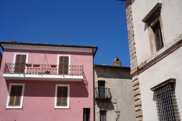 Historic buildings of Acquasparta, Umbria, Italy