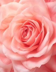 Wallpaper with flower bud of rose. Close up background. Generative AI