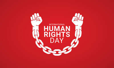 Human Rights Day. Creative Human Right day design for social media post. - obrazy, fototapety, plakaty
