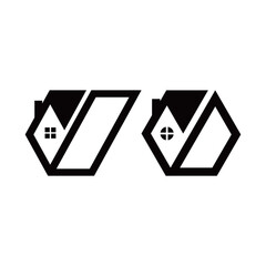 housing logo with the letter V