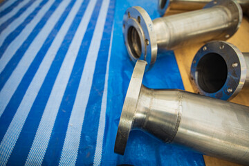 Stainless steel piping flange valve component GTAW TIG