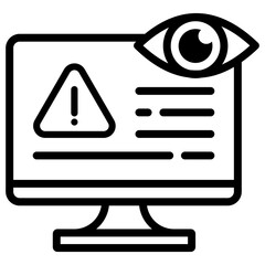 Risk Monitoring Icon Element For Design