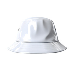 Fototapeta premium white hat isolated on transparent or white background 