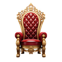 luxury armchair isolated on transparent or white background	