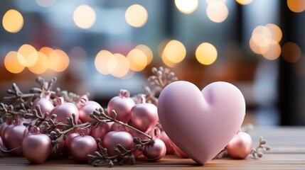 Fototapeta premium Valentines Day Heart Other Elements,Valentine Day Background, Background For Banner, HD