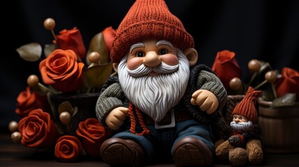 Valentines Day Holiday Cute Gnome Character,Valentine Day Background, Background For Banner, HD