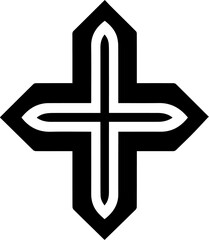 Obraz premium cross symbol 