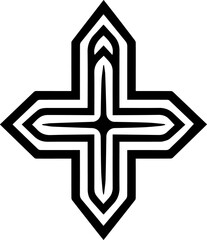 Fototapeta premium cross symbol 