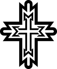 Obraz premium Tribal Cross 