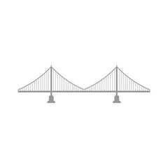 icon vector bridge template design trendy