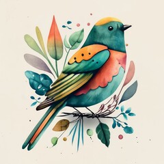 Fototapeta premium birds on a branch